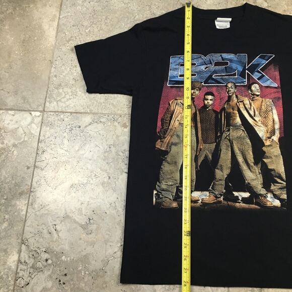 Rare Vintage B2K Rap Tee Music Concert Black R&B Y2K Band T Shirt Medium - Picture 9 of 11